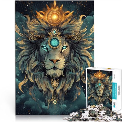 2000-teiliges Puzzle für Erwachsene “Majestätischer Löwe” Aus Karton，für und ab 14 Jahren Spielzeug-Intellektuelles Spiel Wunschliste mit dem Weihnachtsmann。Größe：70x100cm/27.5x39.3Zoll von KGUHVFTK