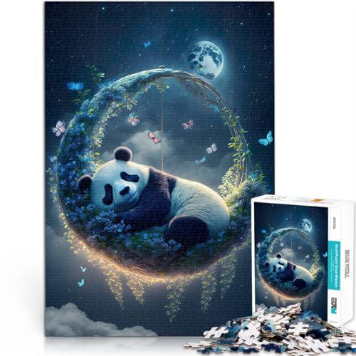 2000-teiliges Puzzle für Erwachsene “Panda Nickerchen” Aus Karton，für 14+ Anspruchsvolles Spiel und Familienspiel Geschenkspielzeug。Größe：70x100cm/27.5x39.3Zoll von KGUHVFTK