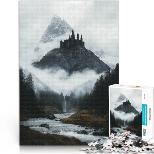 2000-teiliges Puzzle für Erwachsene “Schloss Fantasie” Aus Karton，ab 14 Jahren Stressabbau-Spielzeug Geeignet 。Größe：70x100cm/27.5x39.3Zoll von KGUHVFTK