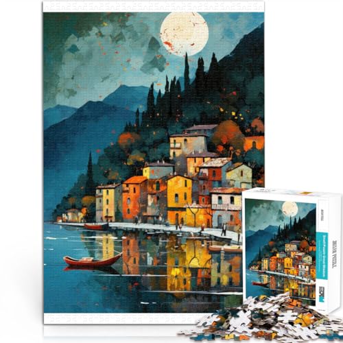Jigsaw 1000 Pieces for Adults “Lake Como Italy” Made of Cardboard,Suitable for Ages 14 and up Each Piece is Unique - Fun and challenging Game for The Whole for Friends and Family。 Jigsaw 1000 Pieces for Adults “Lake Como Italy” Made of Cardboard,Suitable for Ages 14 and up Each Piece is Unique - Fun and challenging Game for The Whole for Friends and Family。 von KGUHVFTK