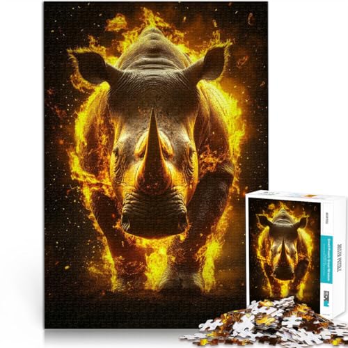 Präzisionsgeschnittenes 1000-teiliges Puzzle “Feuriges Nashorn” Aus Karton,für Kinder ab 14 Jahren Intellektuelles Spielzeugspiel Interessante Geschenke zur Stressreduzierung。Größe:38x52cm Präzisionsgeschnittenes 1000-teiliges Puzzle “Feuriges Nashorn” Aus Karton,für Kinder ab 14 Jahren Intellektuelles Spielzeugspiel Interessante Geschenke zur Stressreduzierung。Größe:38x52cm von KGUHVFTK