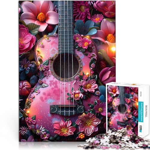 Präzisionsgeschnittenes 1000-teiliges Puzzle “Florale Ukulele” Aus Karton,ab 14 Jahren Wohndeko Geburtstagsgeschenk。Größe:26x38cm/10.2x14.9Zoll Präzisionsgeschnittenes 1000-teiliges Puzzle “Florale Ukulele” Aus Karton,ab 14 Jahren Wohndeko Geburtstagsgeschenk。Größe:26x38cm/10.2x14.9Zoll von KGUHVFTK
