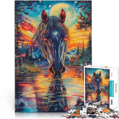 Präzisionsgeschnittenes 1000-teiliges Puzzle “rotäugiges Pferd” Aus Holz,für Kinder ab 14 Jahren Wohnkunstdekor Geschenke für Freunde und Familie。Größe:50x75cm/19.6x29.5Zoll Präzisionsgeschnittenes 1000-teiliges Puzzle “rotäugiges Pferd” Aus Holz,für Kinder ab 14 Jahren Wohnkunstdekor Geschenke für Freunde und Familie。Größe:50x75cm/19.6x29.5Zoll von KGUHVFTK