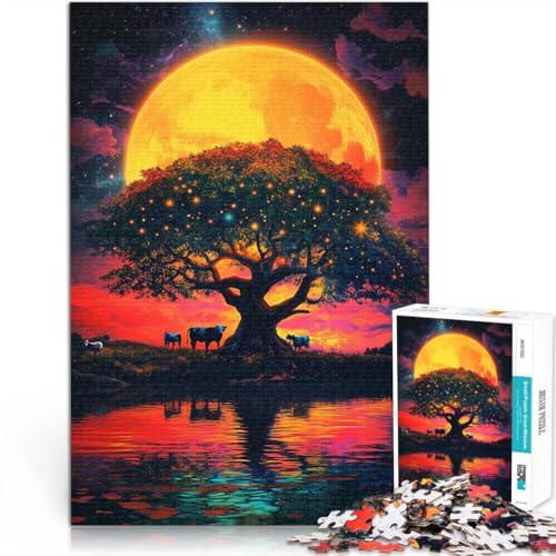 Puzzle 1000 Teile Erwachsene “Mondscheinbaum” Aus Karton,ab 14 Jahren Puzzle für Geburtstags- und einzigartige Geschenke。Größe:38x52cm/14.9x20.4Zoll Puzzle 1000 Teile Erwachsene “Mondscheinbaum” Aus Karton,ab 14 Jahren Puzzle für Geburtstags- und einzigartige Geschenke。Größe:38x52cm/14.9x20.4Zoll von KGUHVFTK