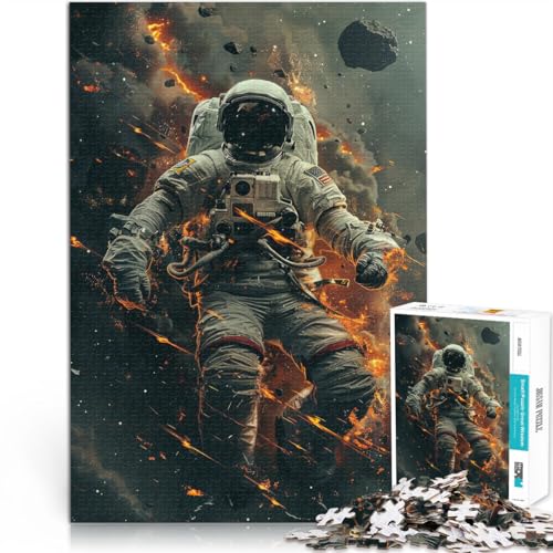Puzzle 1000 Teile für Erwachsene “Astronaut Kosmisches Ödland” Aus Karton，für 14+ Lustige Spiele Einzigartige Geburtstags Größe：38x52cm/14.9x20.4Zoll von KGUHVFTK