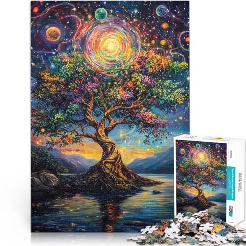 Puzzle 1000 Teile für Erwachsene “Baum unter dem Planeten” Aus Karton,ab 14 Jahren Quizspiel Lustige Aktivitäten für zu Hause, Geburtstagsgeschenk, Reisegeschenke。Größe:38x52cm/14.9x20.4Zoll Puzzle 1000 Teile für Erwachsene “Baum unter dem Planeten” Aus Karton,ab 14 Jahren Quizspiel Lustige Aktivitäten für zu Hause, Geburtstagsgeschenk, Reisegeschenke。Größe:38x52cm/14.9x20.4Zoll von KGUHVFTK