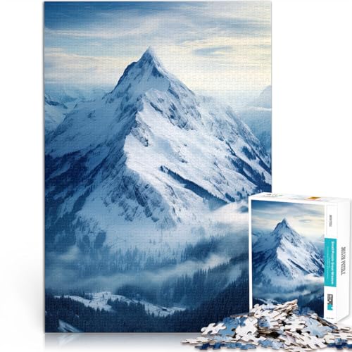 Puzzle 1000 Teile für Erwachsene “ Berge im Winter” Aus Karton,ab 14 Jahren mit vollständig miteinander verbundenen Stücken beliebiger Form Geschenk zum Geburtstag。Größe:26x38cm/10.2x14.9Zoll Puzzle 1000 Teile für Erwachsene “ Berge im Winter” Aus Karton,ab 14 Jahren mit vollständig miteinander verbundenen Stücken beliebiger Form Geschenk zum Geburtstag。Größe:26x38cm/10.2x14.9Zoll von KGUHVFTK