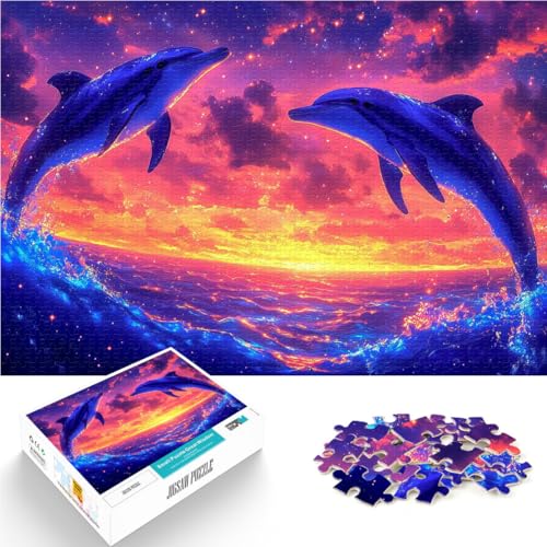Puzzle 1000 Teile für Erwachsene “Delfine Sonnenuntergangssprung” Aus Karton,Geeignet für Personen ab 14 Jahren Intellektuelles Spielzeugspiel Interessante Geschenke zur Stressreduzierung。 Puzzle 1000 Teile für Erwachsene “Delfine Sonnenuntergangssprung” Aus Karton,Geeignet für Personen ab 14 Jahren Intellektuelles Spielzeugspiel Interessante Geschenke zur Stressreduzierung。 von KGUHVFTK