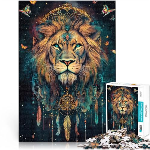 Puzzle 1000 Teile für Erwachsene “Fantasie-Zauberlöwe” Aus Karton,Geeignet für Kinder ab 14 Jahren Spielzeug Geschenke für Freunde und Familie。Größe:38x52cm/14.9x20.4Zoll Puzzle 1000 Teile für Erwachsene “Fantasie-Zauberlöwe” Aus Karton,Geeignet für Kinder ab 14 Jahren Spielzeug Geschenke für Freunde und Familie。Größe:38x52cm/14.9x20.4Zoll von KGUHVFTK