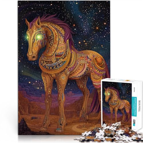 Puzzle 1000 Teile für Erwachsene “Farbe Kunst Pferd” Aus Karton,für 14+ lustige Spiele für Familien Es eignet ganze Familie。Größe:26x38cm/10.2x14.9Zoll Puzzle 1000 Teile für Erwachsene “Farbe Kunst Pferd” Aus Karton,für 14+ lustige Spiele für Familien Es eignet ganze Familie。Größe:26x38cm/10.2x14.9Zoll von KGUHVFTK