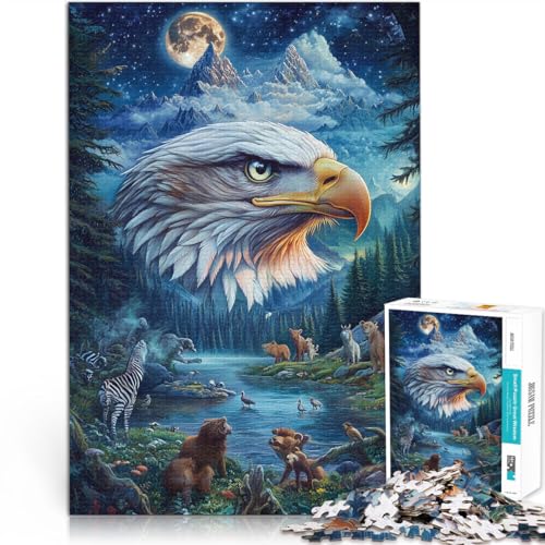 Puzzle 1000 Teile für Erwachsene “Farbmalerei Adler” Aus Karton,für Kinder ab 14 Jahren Lernspiel-Herausforderungsspielzeug Verbesserung der Liebe zwischen Paaren。Größe:26x38cm/10.2x14.9Zoll Puzzle 1000 Teile für Erwachsene “Farbmalerei Adler” Aus Karton,für Kinder ab 14 Jahren Lernspiel-Herausforderungsspielzeug Verbesserung der Liebe zwischen Paaren。Größe:26x38cm/10.2x14.9Zoll von KGUHVFTK
