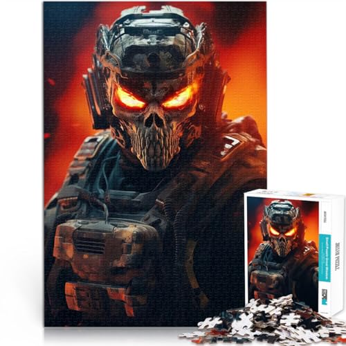 Puzzle 1000 Teile für Erwachsene “Futuristischer Geistersoldat” Aus Karton,Geeignet für Personen ab 14 Jahren Lernspiele, Heimdekorationsspiel. Tolles Geschenk zum Spielen。Größe:38x52cm/14.9x20.4Zoll Puzzle 1000 Teile für Erwachsene “Futuristischer Geistersoldat” Aus Karton,Geeignet für Personen ab 14 Jahren Lernspiele, Heimdekorationsspiel. Tolles Geschenk zum Spielen。Größe:38x52cm/14.9x20.4Zoll von KGUHVFTK