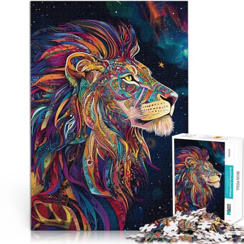 Puzzle 1000 Teile für Erwachsene “Heiliger Löwe” Aus Karton，Geeignet für Kinder ab 14 Jahren Lernspiel Spiele Spielzeug Geschenk。Größe：26x38cm/10.2x14.9Zoll von KGUHVFTK