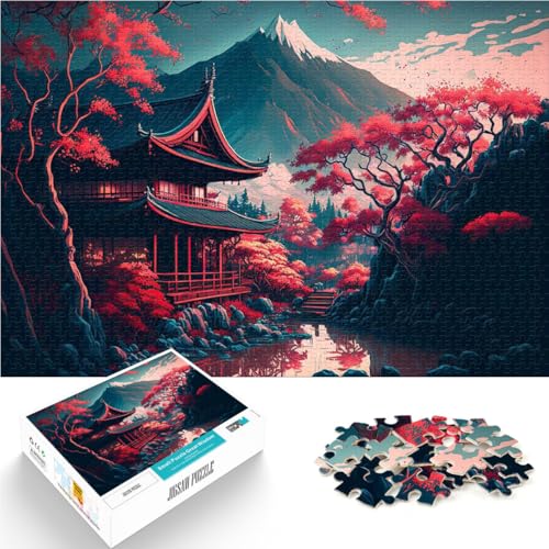 Puzzle 1000 Teile für Erwachsene “Lebendige Landschaft” Aus Karton，ab 14 Jahren DIY-Lernspiele Wichtelgeschenke。Größe：38x52cm/14.9x20.4Zoll von KGUHVFTK