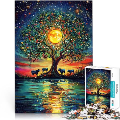 Puzzle 1000 Teile für Erwachsene “Mondscheinbaum” Aus Karton,ab 14 Jahren Denksportaufgabe Geburtstagsgeschenk。Größe:38x52cm/14.9x20.4Zoll Puzzle 1000 Teile für Erwachsene “Mondscheinbaum” Aus Karton,ab 14 Jahren Denksportaufgabe Geburtstagsgeschenk。Größe:38x52cm/14.9x20.4Zoll von KGUHVFTK