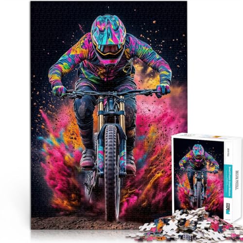 Puzzle 1000 Teile für Erwachsene “Mountainbiker in Farbexplosion” Aus Karton,ab 14 Jahren Lernspiele Heimdekoration Spiele Spielzeug Geschenk。Größe:26x38cm/10.2x14.9Zoll Puzzle 1000 Teile für Erwachsene “Mountainbiker in Farbexplosion” Aus Karton,ab 14 Jahren Lernspiele Heimdekoration Spiele Spielzeug Geschenk。Größe:26x38cm/10.2x14.9Zoll von KGUHVFTK