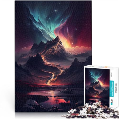 Puzzle 1000 Teile für Erwachsene “Nordlicht” Aus Karton,ab 14 Jahren Entspannende Spiele Es eignet ganze Familie。Größe:38x52cm/14.9x20.4Zoll Puzzle 1000 Teile für Erwachsene “Nordlicht” Aus Karton,ab 14 Jahren Entspannende Spiele Es eignet ganze Familie。Größe:38x52cm/14.9x20.4Zoll von KGUHVFTK