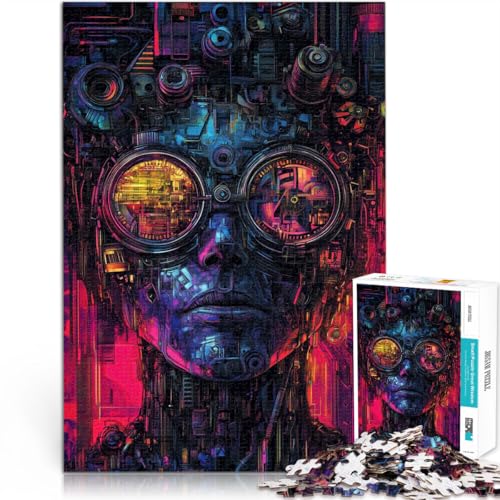 Puzzle 1000 Teile für Erwachsene “Roboterstatue” Aus Karton，ab 14 Jahren Analyse und Logik Einzigartige Wohndekorationen und Geschenke。Größe：26x38cm/10.2x14.9Zoll von KGUHVFTK