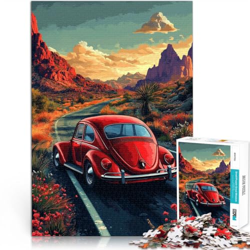 Puzzle 1000 Teile für Erwachsene “Roter Käfer auf der Wüstenstraße” Aus Karton,Geeignet für Kinder ab 14 Jahren lustige Spiele für Familien Gutes Geschenk。Größe:26x38cm/10.2x14.9Zoll Puzzle 1000 Teile für Erwachsene “Roter Käfer auf der Wüstenstraße” Aus Karton,Geeignet für Kinder ab 14 Jahren lustige Spiele für Familien Gutes Geschenk。Größe:26x38cm/10.2x14.9Zoll von KGUHVFTK