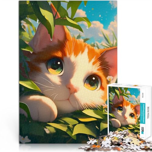 Puzzle 1000 Teile für Erwachsene “Sonnenscheinkatze” Aus Karton,ab 14 Jahren lustige Spiele für Familien 。Größe:38x52cm/14.9x20.4Zoll Puzzle 1000 Teile für Erwachsene “Sonnenscheinkatze” Aus Karton,ab 14 Jahren lustige Spiele für Familien 。Größe:38x52cm/14.9x20.4Zoll von KGUHVFTK