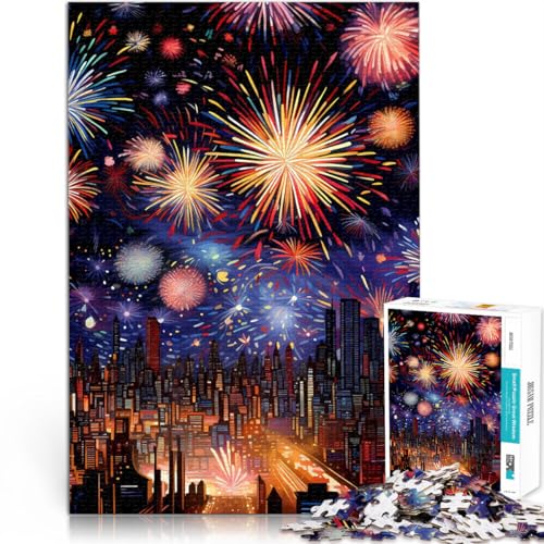 Puzzle 1000 Teile für Erwachsene “Stadtbild” Aus Karton，für und ab 14 Jahren Startseite Lernspiele DIY Spielzeug Kunstwerk Geschenk。Größe：38x52cm/14.9x20.4Zoll von KGUHVFTK