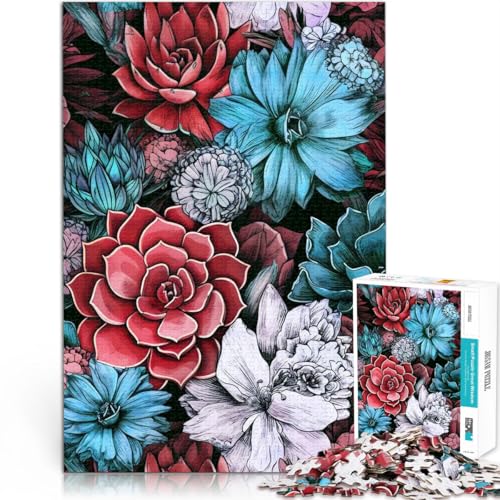 Puzzle 1000 Teile für Erwachsene “Sukkulenten Pflanzenkunst” Aus Karton,ab 14 Jahren Pädagogisches Lernspielzeug Familienspiele Weihnachtsspiel Geschenke für Frauen。Größe:38x52cm/14.9x20.4Zoll Puzzle 1000 Teile für Erwachsene “Sukkulenten Pflanzenkunst” Aus Karton,ab 14 Jahren Pädagogisches Lernspielzeug Familienspiele Weihnachtsspiel Geschenke für Frauen。Größe:38x52cm/14.9x20.4Zoll von KGUHVFTK