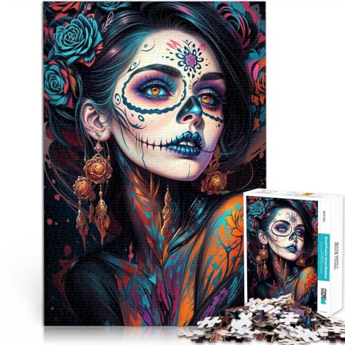Puzzle 1000 Teile für Erwachsene “Tag der Toten Frau” Aus Holz,Geeignet für Kinder ab 14 Jahren Spielzeug Lernspiele Antistress Geburtstags- und einzigartige Geschenke。Größe:50x75cm/19.6x29.5Zoll Puzzle 1000 Teile für Erwachsene “Tag der Toten Frau” Aus Holz,Geeignet für Kinder ab 14 Jahren Spielzeug Lernspiele Antistress Geburtstags- und einzigartige Geschenke。Größe:50x75cm/19.6x29.5Zoll von KGUHVFTK