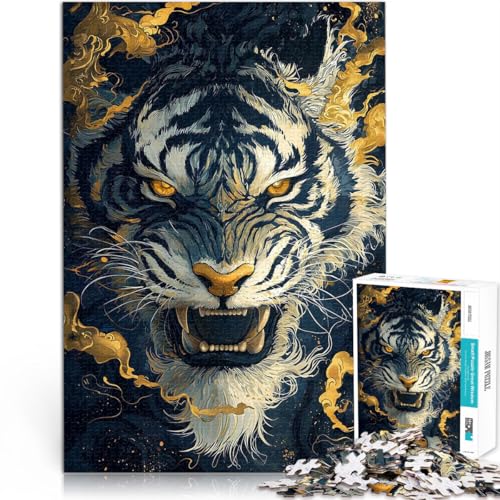 Puzzle 1000 Teile für Erwachsene “Tiger Golden Mist” Aus Karton,Geeignet für Kinder ab 14 Jahren Wohnkunstdekor Wunschliste mit dem Weihnachtsmann。Größe:38x52cm/14.9x20.4Zoll Puzzle 1000 Teile für Erwachsene “Tiger Golden Mist” Aus Karton,Geeignet für Kinder ab 14 Jahren Wohnkunstdekor Wunschliste mit dem Weihnachtsmann。Größe:38x52cm/14.9x20.4Zoll von KGUHVFTK