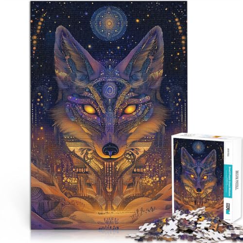 Puzzle 1000 Teile für Erwachsene und Jugendliche “Fantasie Fuchs” Aus Karton，ab 14 Jahren lustige Spiele für Familien Als Geschenk für die ganze Familie und Freunde。Größe：26x38cm/10.2x14.9Zoll von KGUHVFTK