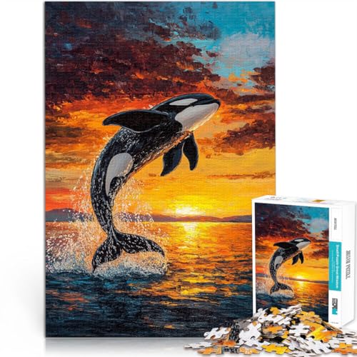 Puzzle 1000 Teile für Erwachsene und Jugendliche “Killerwal bei Sonnenuntergang” Aus Holz,ab 14 Jahren Lernspiele, Heimdekorationsspiel. Geburtstagsgeschenk, Geschenke, Wandkunst。Größe:50x75cm Puzzle 1000 Teile für Erwachsene und Jugendliche “Killerwal bei Sonnenuntergang” Aus Holz,ab 14 Jahren Lernspiele, Heimdekorationsspiel. Geburtstagsgeschenk, Geschenke, Wandkunst。Größe:50x75cm von KGUHVFTK