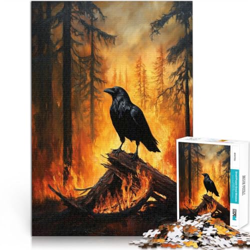 Puzzle 1000 Teile für Erwachsene und Jugendliche “Rabe im Feuer” Aus Karton,ab 14 Jahren Familienaktivitäten Angebot als Geschenk für die ganze Familie。Größe:38x52cm/14.9x20.4Zoll Puzzle 1000 Teile für Erwachsene und Jugendliche “Rabe im Feuer” Aus Karton,ab 14 Jahren Familienaktivitäten Angebot als Geschenk für die ganze Familie。Größe:38x52cm/14.9x20.4Zoll von KGUHVFTK
