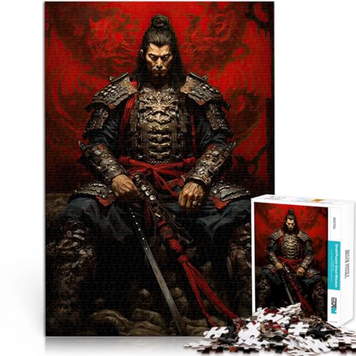 Puzzle 1000 Teile für Erwachsene und Jugendliche “ Samurai-Kunst” Aus Karton，für 14+ Lernspiel für Familien Tolles Geschenk。Größe：26x38cm/10.2x14.9Zoll von KGUHVFTK