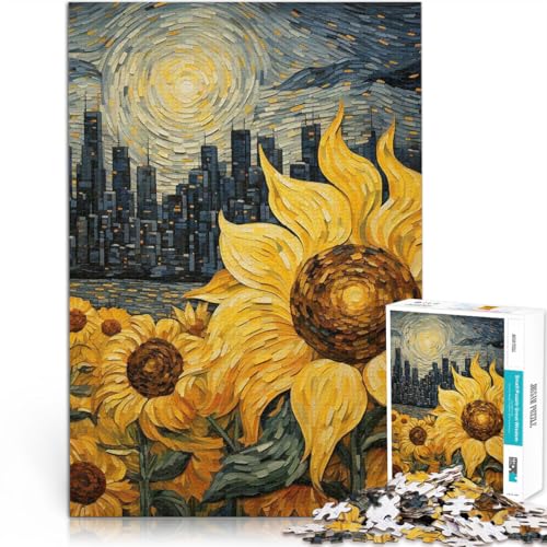 Puzzle 1000 Teile für Erwachsene und Jugendliche “Sonnenblumen vor der Stadt” Aus Karton,Geeignet für Personen ab 14 Jahren Heimdekoration Erwachsene und Jugendliche。Größe:26x38cm Puzzle 1000 Teile für Erwachsene und Jugendliche “Sonnenblumen vor der Stadt” Aus Karton,Geeignet für Personen ab 14 Jahren Heimdekoration Erwachsene und Jugendliche。Größe:26x38cm von KGUHVFTK