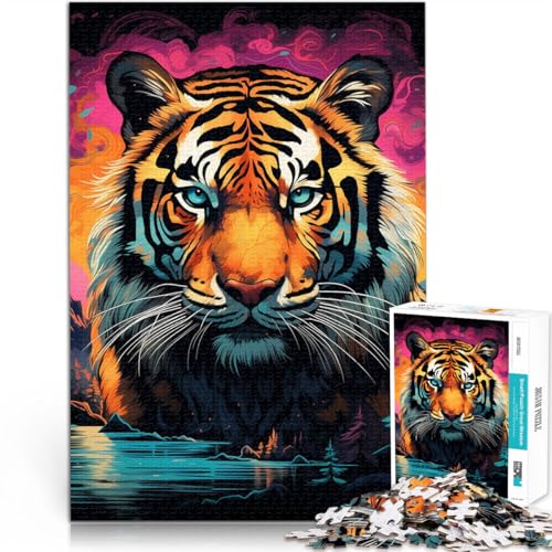 Puzzle 2000 Teile für Erwachsene “Bergtiger” Aus Karton，ab 14 Jahren Lernspiel Angeboten als Geschenk für die ganze Familie。Größe：70x100cm/27.5x39.3Zoll von KGUHVFTK