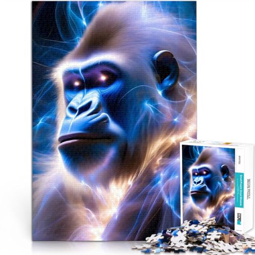Puzzle 2000 Teile für Erwachsene “Mystischer Gorilla” Aus Karton，ab 14 Jahren Präzisionsschneiden Geschenk zum Geburtstag。Größe：70x100cm/27.5x39.3Zoll von KGUHVFTK
