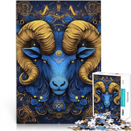 Puzzle 2000 Teile für Erwachsene “Schafkopfkunst” Aus Karton，ab 14 Jahren Lernspiel für Familien Tolles Geschenk。Größe：70x100cm/27.5x39.3Zoll von KGUHVFTK