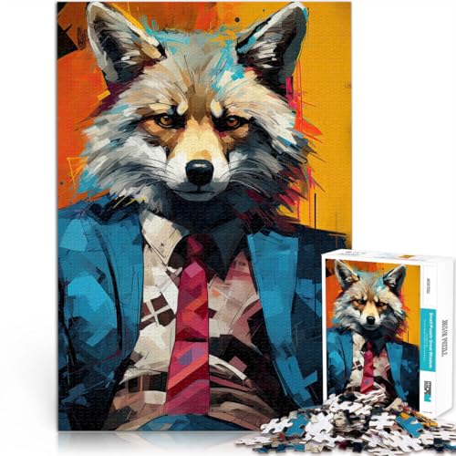 Puzzle 2000 Teile für Erwachsene “ Wolf Popart” Aus Karton，für Kinder ab 14 Jahren einzigartiges Herausforderungsspiel Lustiges Geschenk für die ganze Familie。Größe：70x100cm/27.5x39.3Zoll von KGUHVFTK