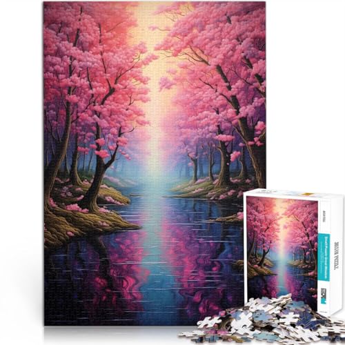 Puzzle für Erwachsene, 1000 Teile “Kirschblütenreflexionen” Aus Karton,ab 14 Jahren Urlaub zu Hause: Zeit totschlagen Tolles Geschenk。Größe:38x52cm/14.9x20.4Zoll Puzzle für Erwachsene, 1000 Teile “Kirschblütenreflexionen” Aus Karton,ab 14 Jahren Urlaub zu Hause: Zeit totschlagen Tolles Geschenk。Größe:38x52cm/14.9x20.4Zoll von KGUHVFTK