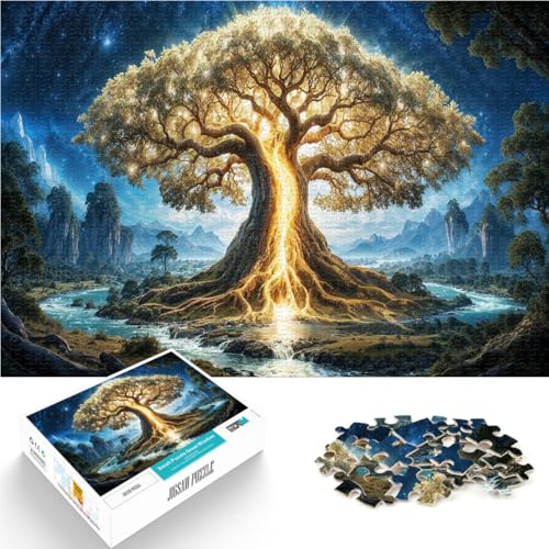 Puzzle für Erwachsene, 1000 Teile “Leuchtender Baum des Lebens~” Aus Karton,Geeignet für Kinder ab 14 Jahren für Lernspiel-Herausforderungsspielzeug Familienspiele Weihnachten Geburtstagsgeschenke。 Puzzle für Erwachsene, 1000 Teile “Leuchtender Baum des Lebens~” Aus Karton,Geeignet für Kinder ab 14 Jahren für Lernspiel-Herausforderungsspielzeug Familienspiele Weihnachten Geburtstagsgeschenke。 von KGUHVFTK