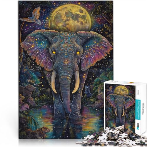 Puzzle für Erwachsene, 1000 Teile “Majestätischer Elefant~” Aus Karton,ab 14 Jahren Entspannende Spiele 。Größe:26x38cm/10.2x14.9Zoll Puzzle für Erwachsene, 1000 Teile “Majestätischer Elefant~” Aus Karton,ab 14 Jahren Entspannende Spiele 。Größe:26x38cm/10.2x14.9Zoll von KGUHVFTK