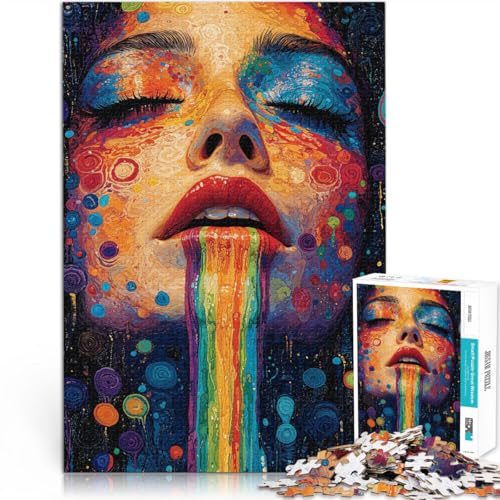 Puzzle für Erwachsene, 1000 Teile “Regenbogenfrau” Aus Karton,für 14+ Puzzlespiel Einzigartige Geburtstags Größe:38x52cm/14.9x20.4Zoll Puzzle für Erwachsene, 1000 Teile “Regenbogenfrau” Aus Karton,für 14+ Puzzlespiel Einzigartige Geburtstags Größe:38x52cm/14.9x20.4Zoll von KGUHVFTK