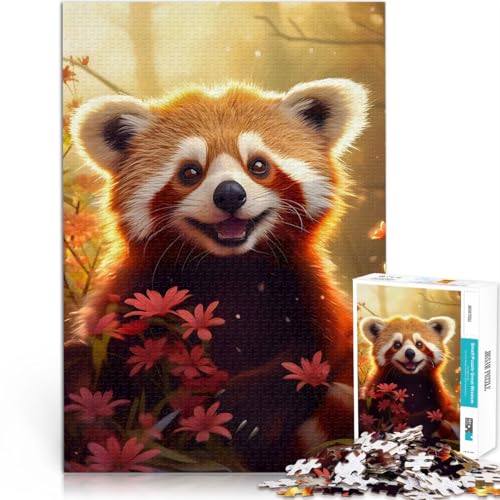 Puzzle für Erwachsene, 1000 Teile “Roter Panda Geschenk” Aus Karton,ab 14 Jahren Intellektuelles Dekompressions-Lernspielzeug 。Größe:38x52cm/14.9x20.4Zoll Puzzle für Erwachsene, 1000 Teile “Roter Panda Geschenk” Aus Karton,ab 14 Jahren Intellektuelles Dekompressions-Lernspielzeug 。Größe:38x52cm/14.9x20.4Zoll von KGUHVFTK