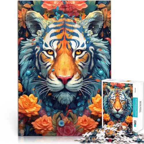 Puzzle für Erwachsene, 1000 Teile “Tiger Ornamental Portrait” Aus Karton,ab 14 Jahren Hands-on-Spiel Lernspiel zum Geburtstag und Weihnachten。Größe:26x38cm/10.2x14.9Zoll Puzzle für Erwachsene, 1000 Teile “Tiger Ornamental Portrait” Aus Karton,ab 14 Jahren Hands-on-Spiel Lernspiel zum Geburtstag und Weihnachten。Größe:26x38cm/10.2x14.9Zoll von KGUHVFTK