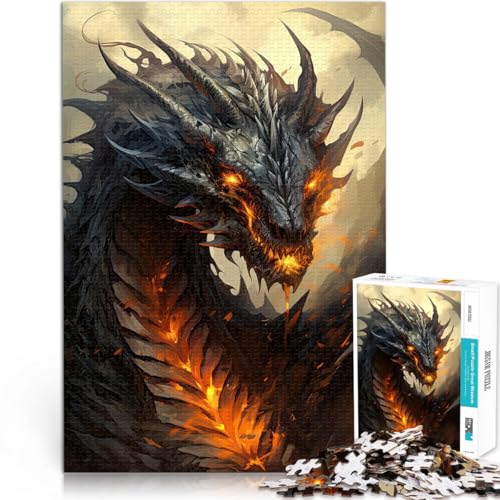 Puzzle für Erwachsene 1000 Teile “ Drachenposter” Aus Karton，ab 14 Jahren Spielzeug Als Geschenk für die ganze Familie und Freunde。Größe：26x38cm/10.2x14.9Zoll von KGUHVFTK