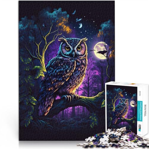 Puzzle für Erwachsene 1000 Teile “Eule im Nachtwald” Aus Holz,ab 14 Jahren Lernspielzeug für die ganze Familie Weihnachtsspiel Geschenke。Größe:50x75cm/19.6x29.5Zoll Puzzle für Erwachsene 1000 Teile “Eule im Nachtwald” Aus Holz,ab 14 Jahren Lernspielzeug für die ganze Familie Weihnachtsspiel Geschenke。Größe:50x75cm/19.6x29.5Zoll von KGUHVFTK