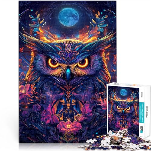 Puzzle für Erwachsene 1000 Teile “Eule unter dem Mond” Aus Karton,ab 14 Jahren Kunstdekoration für Zuhause Gutes Geschenk。Größe:26x38cm/10.2x14.9Zoll Puzzle für Erwachsene 1000 Teile “Eule unter dem Mond” Aus Karton,ab 14 Jahren Kunstdekoration für Zuhause Gutes Geschenk。Größe:26x38cm/10.2x14.9Zoll von KGUHVFTK