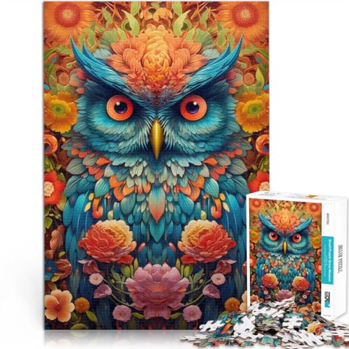 Puzzle für Erwachsene 1000 Teile “Eulenblumenporträt” Aus Karton,Geeignet für Personen ab 14 Jahren Stressabbau-Spielzeug Weihnachtsgeburtstagsgeschenk。Größe:26x38cm/10.2x14.9Zoll Puzzle für Erwachsene 1000 Teile “Eulenblumenporträt” Aus Karton,Geeignet für Personen ab 14 Jahren Stressabbau-Spielzeug Weihnachtsgeburtstagsgeschenk。Größe:26x38cm/10.2x14.9Zoll von KGUHVFTK