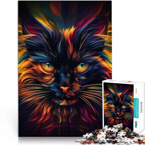 Puzzle für Erwachsene 1000 Teile “Fraktale CAT” Aus Karton,Geeignet für Kinder ab 14 Jahren Spielzeug-Wanddekoration Geschenkideen。Größe:38x52cm/14.9x20.4Zoll Puzzle für Erwachsene 1000 Teile “Fraktale CAT” Aus Karton,Geeignet für Kinder ab 14 Jahren Spielzeug-Wanddekoration Geschenkideen。Größe:38x52cm/14.9x20.4Zoll von KGUHVFTK