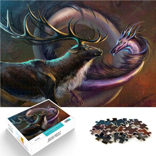 Puzzle für Erwachsene 1000 Teile “Hirschseele” Aus Karton,ab 14 Jahren Denksportaufgabe-Spiel Kunstwerk Geschenk。Größe:26x38cm/10.2x14.9Zoll Puzzle für Erwachsene 1000 Teile “Hirschseele” Aus Karton,ab 14 Jahren Denksportaufgabe-Spiel Kunstwerk Geschenk。Größe:26x38cm/10.2x14.9Zoll von KGUHVFTK