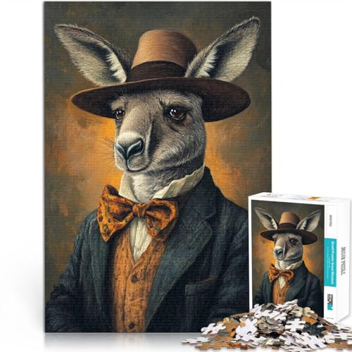 Puzzle für Erwachsene 1000 Teile “Känguru im Anzug” Aus Karton,ab 14 Jahren Wohndeko Gutes Geschenk。Größe:38x52cm/14.9x20.4Zoll Puzzle für Erwachsene 1000 Teile “Känguru im Anzug” Aus Karton,ab 14 Jahren Wohndeko Gutes Geschenk。Größe:38x52cm/14.9x20.4Zoll von KGUHVFTK